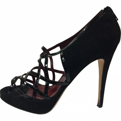 Pre-owned Brian Atwood Black Suede Heels