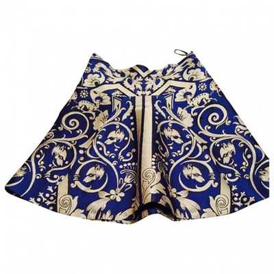 Pre-owned Temperley London Mini Skirt In Blue