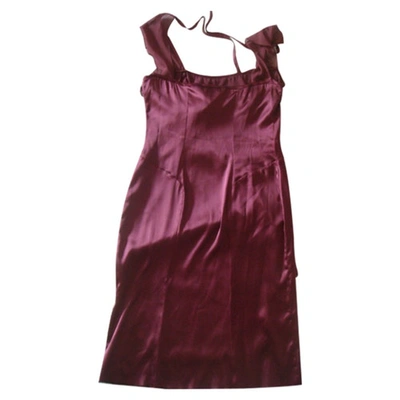 Pre-owned Philosophy Di Alberta Ferretti Purple Silk Dress