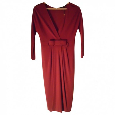 Pre-owned Gucci Red Viscose Dress