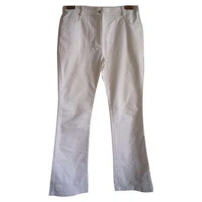 Pre-owned Dior White Cotton Jeans