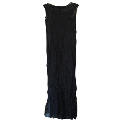 Pre-owned Donna Karan Black Silk Dress