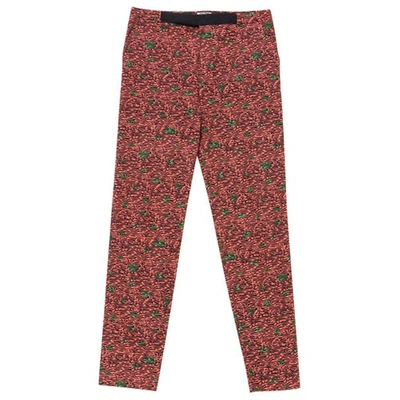 Pre-owned Kenzo Pink Cotton Trousers