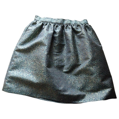 Pre-owned Manoush Green Polyester Skirt