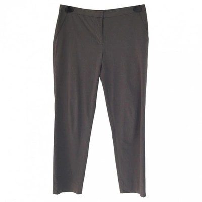 Pre-owned Donna Karan Cotton Trousers In Other