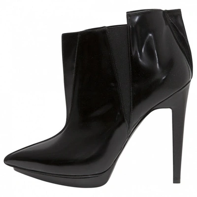 Pre-owned Pierre Hardy Black Leather Ankle Boots