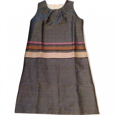 Pre-owned Marni Grey Linen Dress