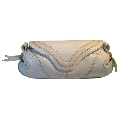 Pre-owned Paule Ka White Patent Leather Clutch Bag