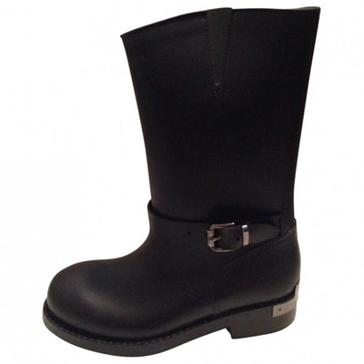 Pre-owned Pinko Black Plastic Boots