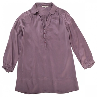 Pre-owned Gerard Darel Purple Silk Top
