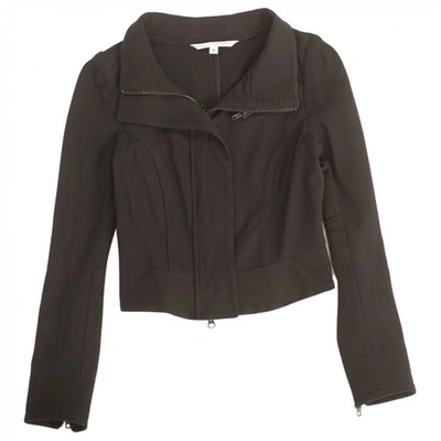 Pre-owned Diane Von Furstenberg Black Viscose Jacket