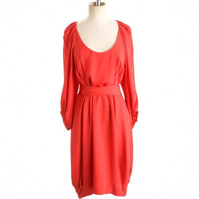 Pre-owned Joseph Red Silk Dress
