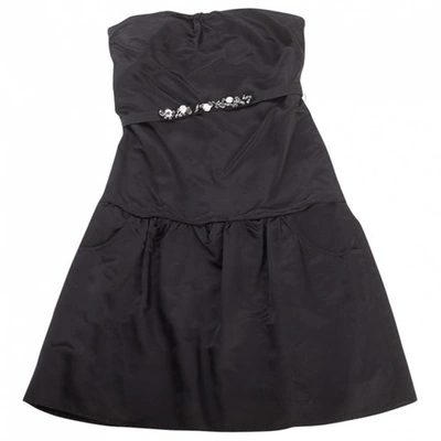 Pre-owned Vera Wang Black Silk Dress