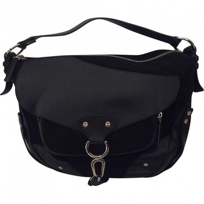 Pre-owned Borbonese Black Suede Handbag