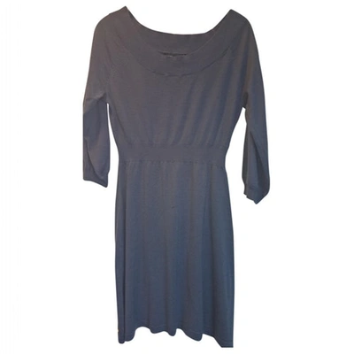 Pre-owned Bcbg Max Azria Anthracite Wool Dress