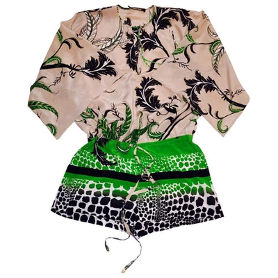 Pre-owned Roberto Cavalli Multicolour Silk Jumpsuits