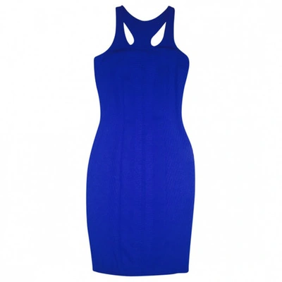 Pre-owned Versace Blue Viscose Dress