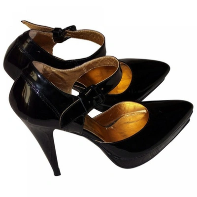 Pre-owned Just Cavalli Black Patent Leather Heels