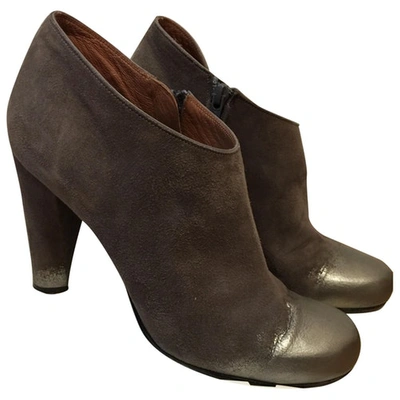 Pre-owned Marc Jacobs Ankle Boots In Grey