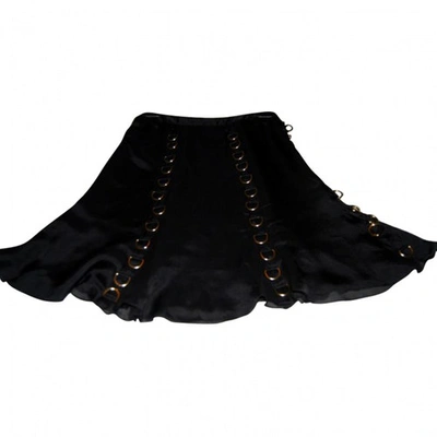 Pre-owned Dsquared2 Black Silk Skirt