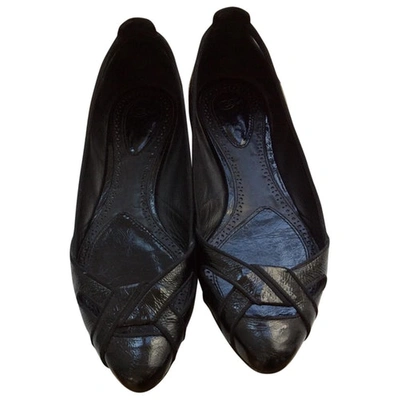 Pre-owned Proenza Schouler Black Patent Leather Ballet Flats