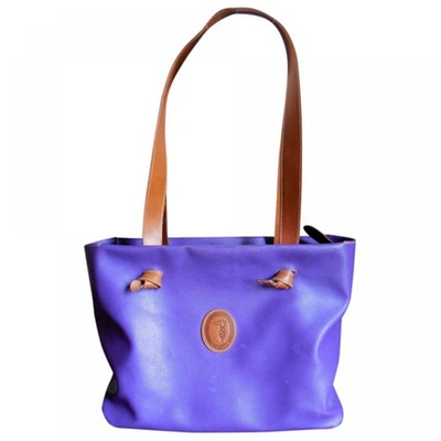 Pre-owned Trussardi Purple Leather Handbag