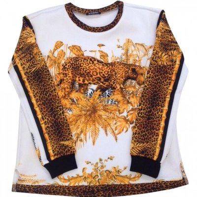 Pre-owned Balmain Leopard Print Synthetic Top In Brown