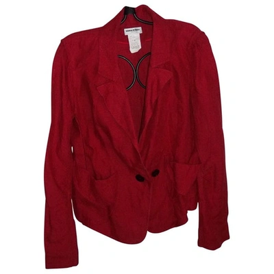 Pre-owned Sonia Rykiel Red Linen Jacket