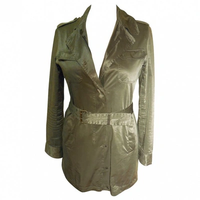 Pre-owned Aspesi Green Polyester Trench Coat