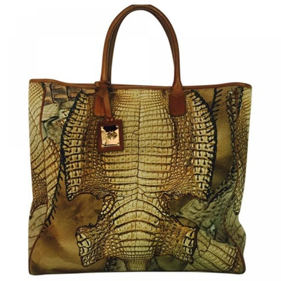 Pre-owned Roberto Cavalli Cotton Handbag In Other