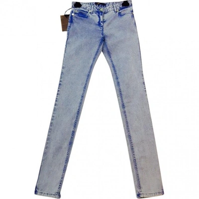 Pre-owned Roberto Cavalli Navy Cotton - Elasthane Jeans