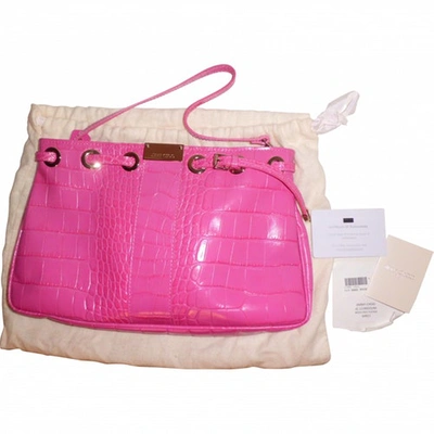 Pre-owned Jimmy Choo Leather Handbag In Pink