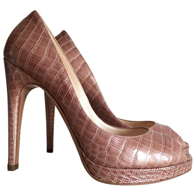 Pre-owned Casadei Pink Leather Heels