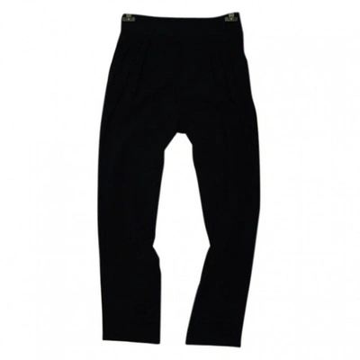 Pre-owned Givenchy Black Viscose Trousers