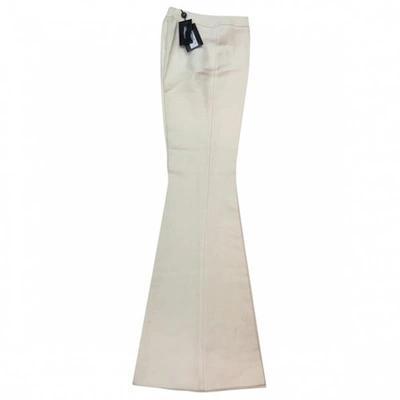 Pre-owned Blumarine White Viscose Trousers