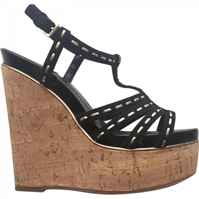 Pre-owned Dior Sandals In Black