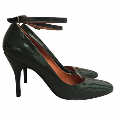 Pre-owned Lanvin Green Leather Heels