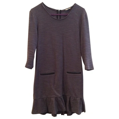 Pre-owned Claudie Pierlot Anthracite Cotton Dress