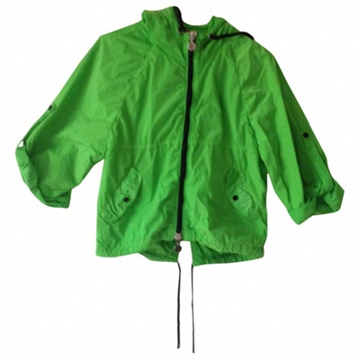 Pre-owned Moncler Green Polyester Jacket