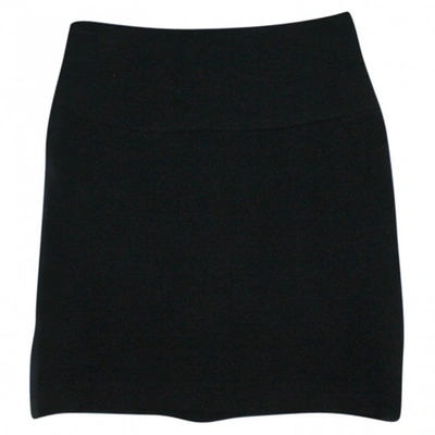 Pre-owned Iro Black Cotton - Elasthane Skirt