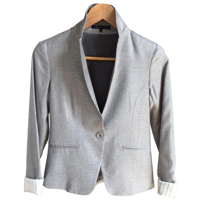 Pre-owned Theory Grey Wool Jacket