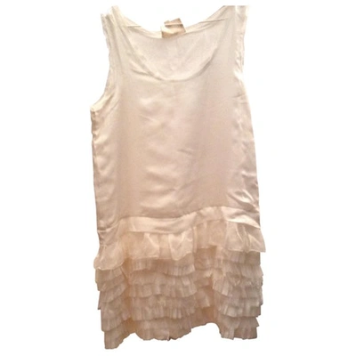 Pre-owned Gat Rimon Ecru Silk Dress