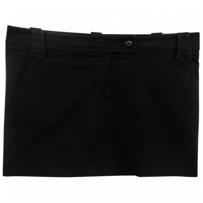 Pre-owned Incotex Black Cotton Skirt