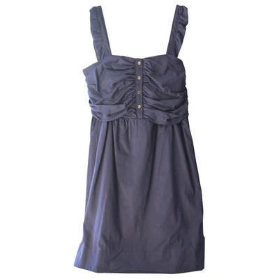 Pre-owned Burberry Blue Cotton Dress