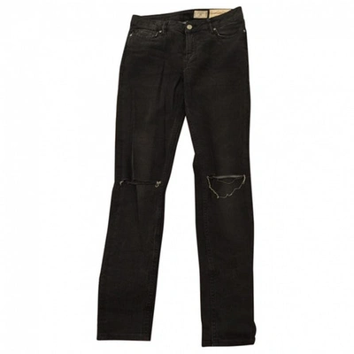Pre-owned Allsaints Black Cotton - Elasthane Jeans