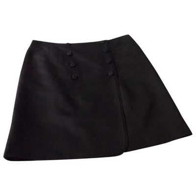 Pre-owned Sonia Rykiel Black Linen Skirt