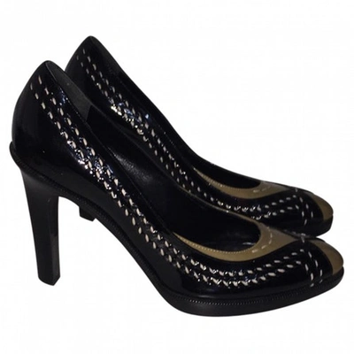 Pre-owned Bottega Veneta Black Patent Leather Heels