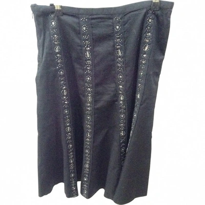Pre-owned Gerard Darel Black Cotton Skirt