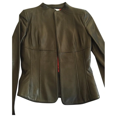 Pre-owned Valentino Black Leather Jacket