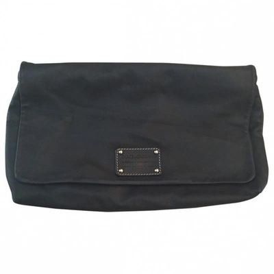 Pre-owned Dolce & Gabbana Black Leather Clutch Bag